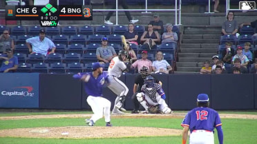 Ethan Anderson homers (17) on a fly ball to center field.