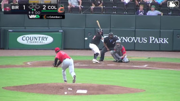 Luke Waddell homers (6) on a fly ball to right field.