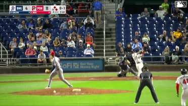 Caden Rose homers (3) on a fly ball to left center field. Yoeilin Cespedes scores. Mason White scores.