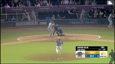 Brayden Taylor singles on a ground ball to left fielder Josh Adamczewski. Mac Horvath scores. Caden Bodine to 2nd.