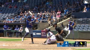 Cooper Kinney singles on a ground ball to left fielder Tristin English. Dom Keegan scores. Logan Davidson to 2nd.