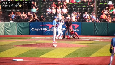 Ichiro Cano triples (2) on a sharp ground ball to right fielder Jonathan Hogart. Henry Hunter scores.