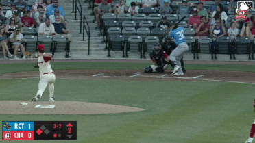 Caleb Bartolero out on a sacrifice fly to left fielder Johnny Ascanio. Harold Coll scores.