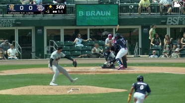 Felix Reyes homers (7) on a fly ball to left field. Steward Berroa scores.
