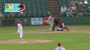 Owen Carey homers (5) on a line drive to right field.