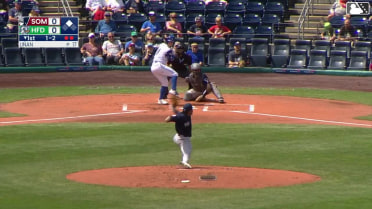 Jack O'Dowd singles on a ground ball to third baseman Coby Morales. Jared Thomas scores.