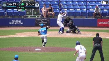 Jay Harry singles on a line drive to right fielder Paul Gutierrez-Contreras II. Jake Cook scores.