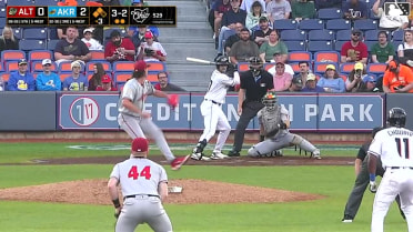 Jacob Cozart singles on a line drive to right fielder Jesus Castillo. Jose Devers scores. Jaison Chourio scores.
