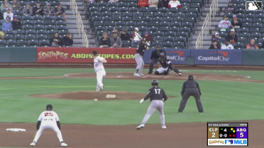 Nate Mondou singles on a line drive to right fielder Zac Veen, deflected by second baseman Adael Amador. Will Wagner scores. Mason McCoy to 3rd.