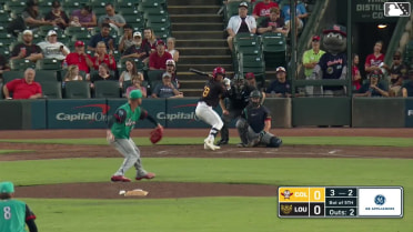 Dominic Fletcher walks. Will Benson scores. P.J. Higgins to 3rd. Jay Allen II to 2nd.