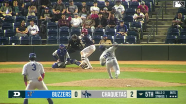 Kendrey Maduro walks. Felix Morrobel scores. Hayden Alvarez to 3rd. Kevyn Castillo to 2nd.