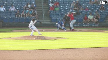 Brandon Winokur homers (10) on a fly ball to left field.