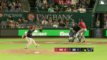 Luke Adams homers (4) on a line drive to left field. Akil Baddoo scores.