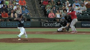 Jose Fleury strikes out the side in the 5th