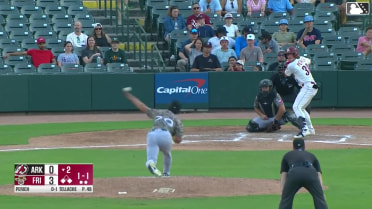 Rafe Perich singles on a ground ball to right fielder Bill Knight. Marcus Lee Sang scores. Frainyer Chavez to 2nd.