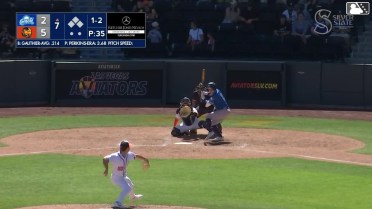 Austin Gauthier homers (1) on a fly ball to right center field.