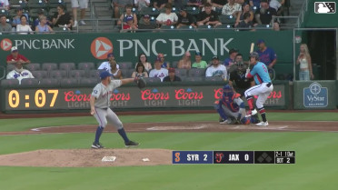 Johnny Olmstead homers (8) on a line drive to left center field.
