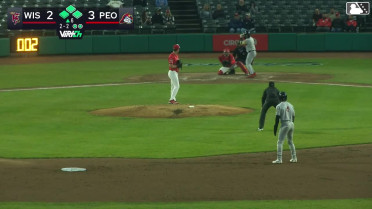 Juan Baez strikes out swinging. Eric Bitonti scores. Josiah Ragsdale to 3rd. Tayden Hall to 2nd. Juan Baez to 1st. Wild pitch by pitcher Rubén Menes.