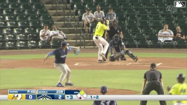 Sean Gamble singles on a ground ball to left fielder Derik Alcantara. Yandel Ricardo scores.