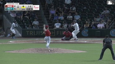 Dru Baker doubles (5) on a line drive to center fielder Christian Franklin. Mario Camilletti scores. Andy Weber scores.