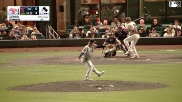 Trey Mancini singles on a ground ball to left fielder Colin Davis, deflected by third baseman Brock Rodden. Bryce Teodosio scores. Denzer Guzman out at 3rd on the throw, left fielder Colin Davis to third baseman Brock Rodden.
