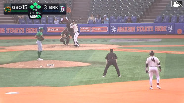 Colin Houck out on a sacrifice fly to center fielder Lonnie White Jr. Corey Collins scores.