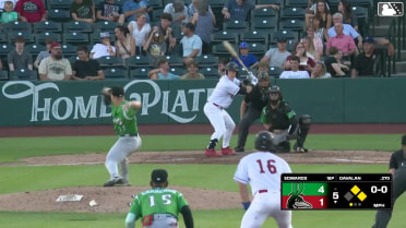 Charles Davalan singles on a ground ball to right fielder Marcus Smith. Cameron Decker scores. Chase Adkison to 2nd.