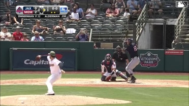 Kemp Alderman homers (8) on a fly ball to right field. Matthew Etzel scores.