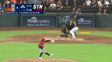 Brayan Buelvas homers (4) on a fly ball to left center field.