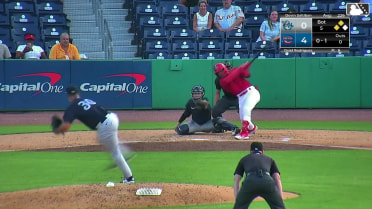 Devin Saltiban smacks a three-run homer