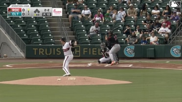 Yohandy Morales homers (17) on a fly ball to left field.