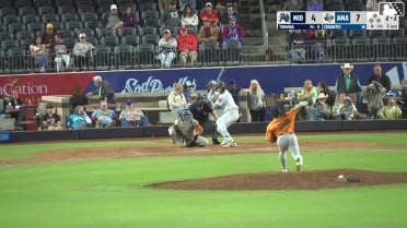 Demetrio Crisantes homers (2) on a fly ball to left field.