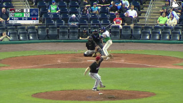 Jose Torres homers (1) on a fly ball to left center field.