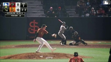 Garrett Langrell In play, run(s) to Cameron Nelson