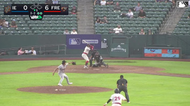 Wilder Dalis singles on a line drive to right fielder Korbyn Dickerson. Tanner Thach scores.