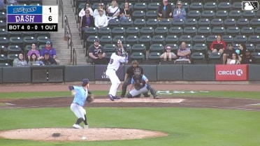 George Wolkow out on a sacrifice fly to right fielder Ethan Petry. Ryan Burrowes scores.