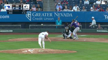 Ryan Ritter singles on a line drive to left fielder A.J. Vukovich. Edouard Julien scores.