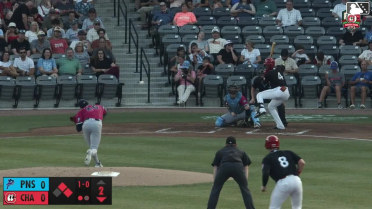 Julio Carreras doubles (4) on a line drive to left fielder Brendan Jones. Ryan McCrystal scores. Jay Allen II scores.