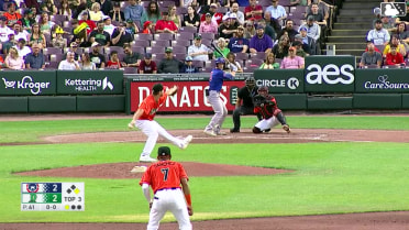 Kade Snell doubles (2) on a sharp line drive to right fielder Esmith Pineda. Kane Kepley scores.