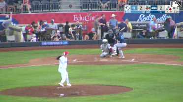 Trevor Austin homers (17) on a fly ball to center field. Justin Thomas Jr. scores.