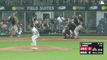 Rece Hinds homers (11) on a fly ball to left field.