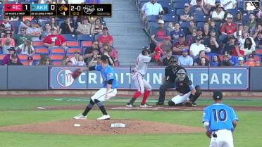 Charlie Szykowny homers (5) on a fly ball to right center field. Parks Harber scores.