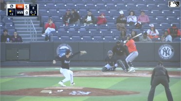 Colin Yeaman singles on a line drive to right fielder Wilson Rodriguez. Braylin Tavera scores.