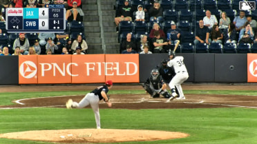 Tyler Hardman homers (15) on a fly ball to left center field.