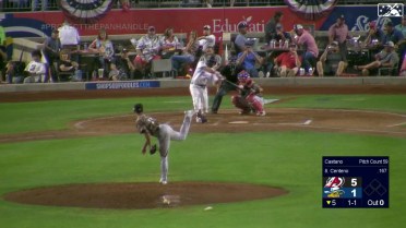 Juan Centeno crushes solo homer to left-center field