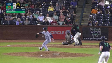 Jhonny Severino walks. Lonnie White Jr. scores. Jared Jones to 3rd. Easton Carmichael to 2nd.