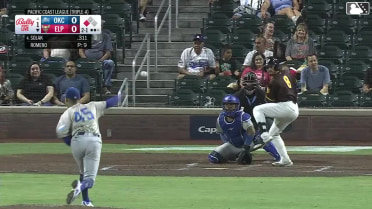Nick Solak singles on a sharp line drive to left fielder Chris Newell. Mason McCoy scores.