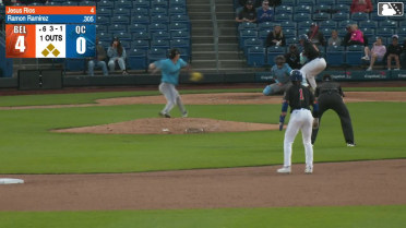 Ramon Ramirez doubles (7) on a sharp line drive to left fielder Brandon Compton. Angel Acosta scores. Nolan Sailors scores. Blake Mitchell scores.