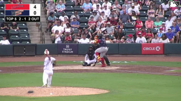 Yoeilin Cespedes homers (13) on a fly ball to left field.