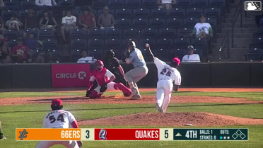 Korbyn Dickerson homers (9) on a fly ball to left center field. George Feliz scores.
